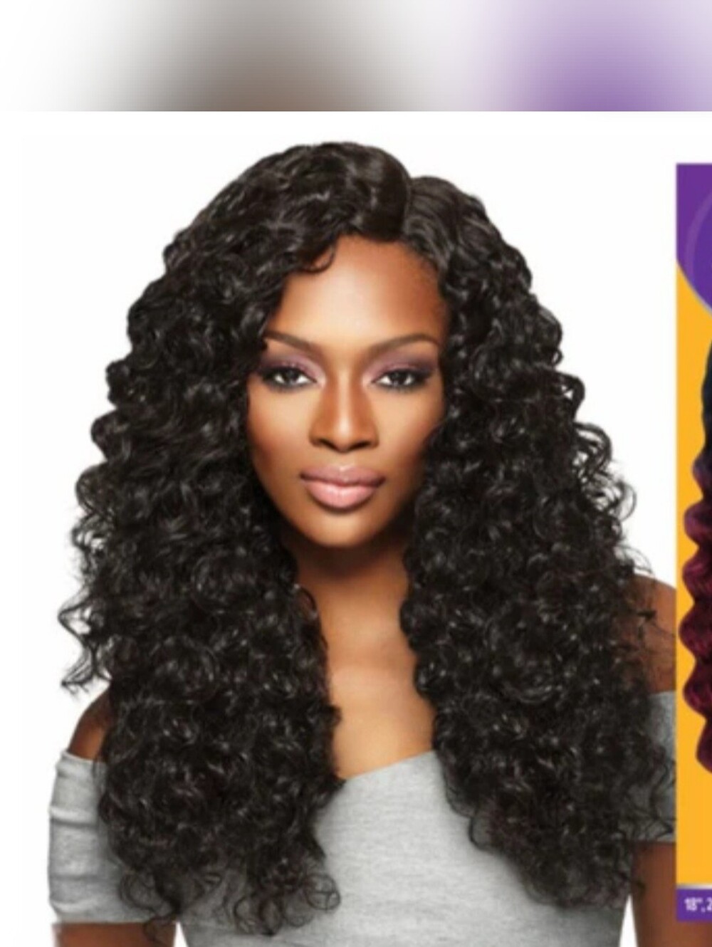 Outre Purple Pack Wigs Brazilian Boutique Deep Wave Hair Bundle Set